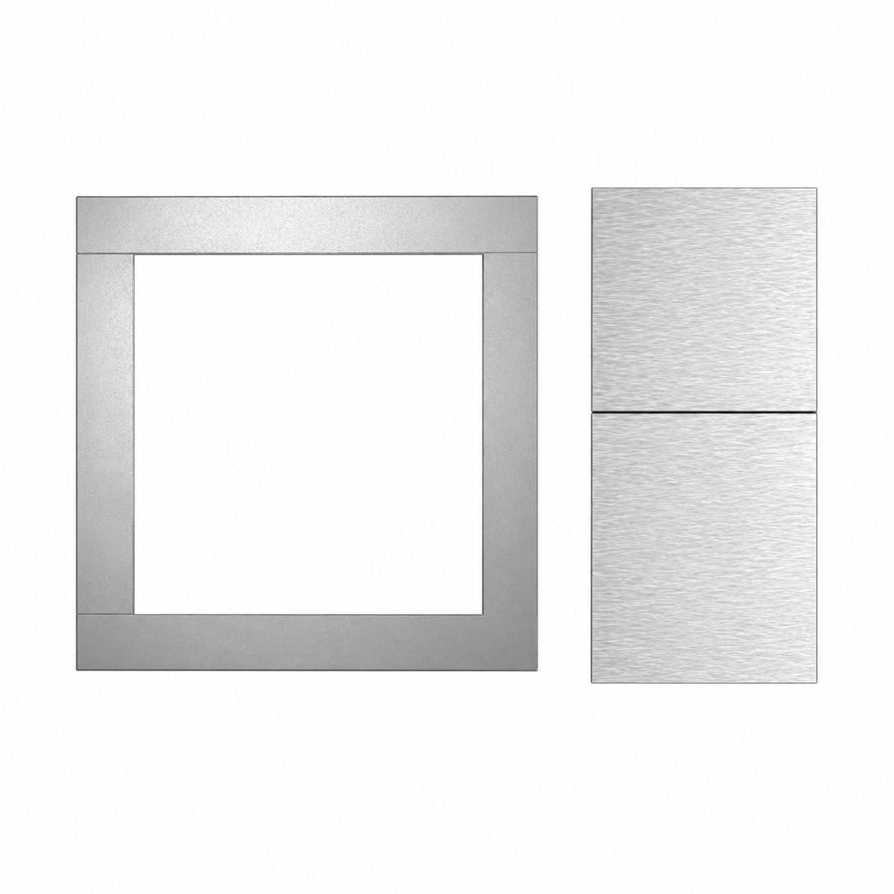 Superior SURR45-SS4S-B 4-Piece 55" Stainless Steel Surrounds for Gas Fireplaces