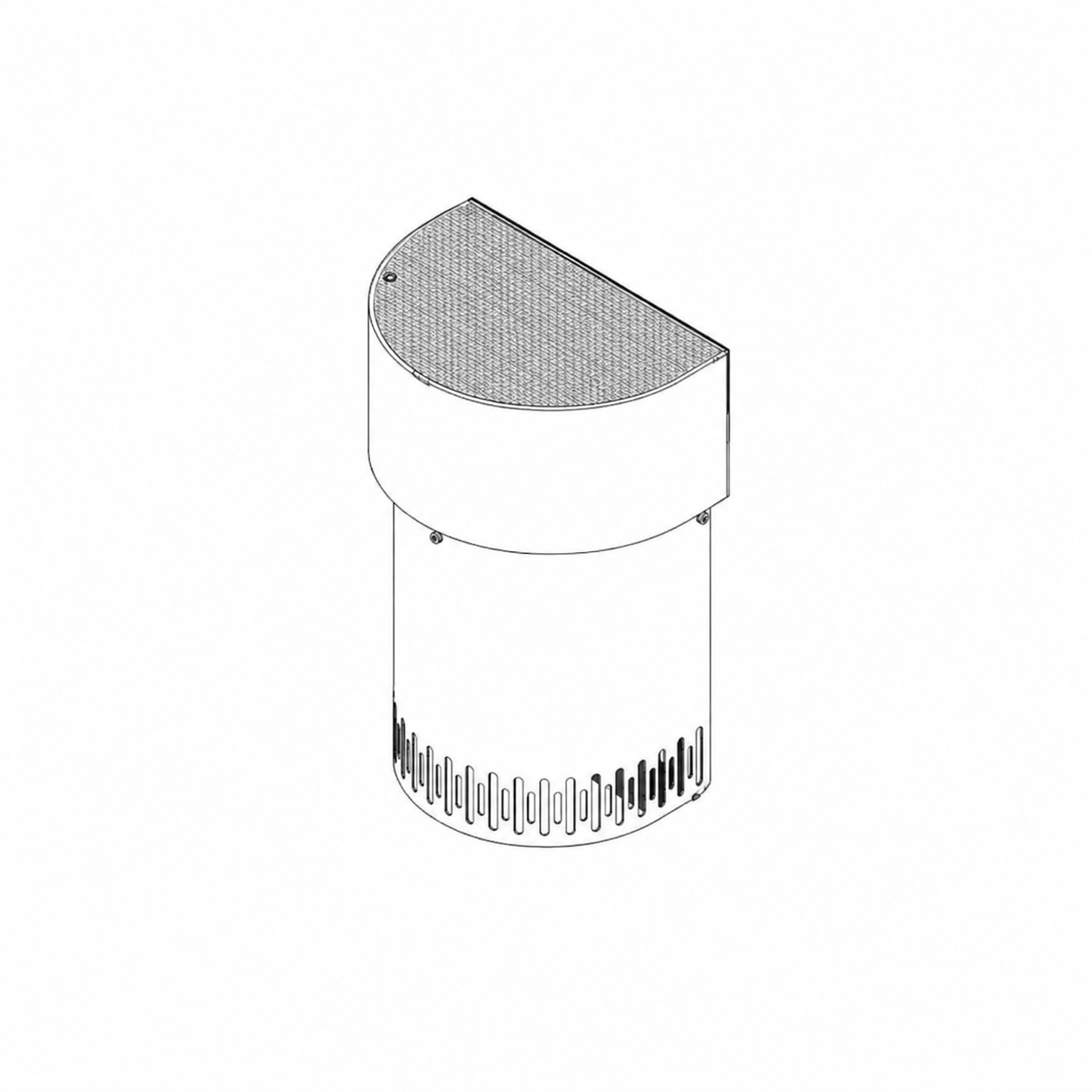  Superior SV4.5-HTSK Horizontal Termination Shroud Kit for Rigid or Flex Universal Vent