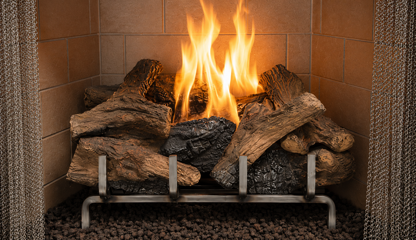 Superior VRE3242 42" Traditional Outdoor Vent-Free Gas Fireplace With Electronic Ignition and Refractory Panels