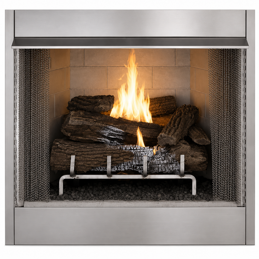 Superior VRE4236 36" Traditional Indoor/Outdoor Vent-Free Firebox With Refractory Panels