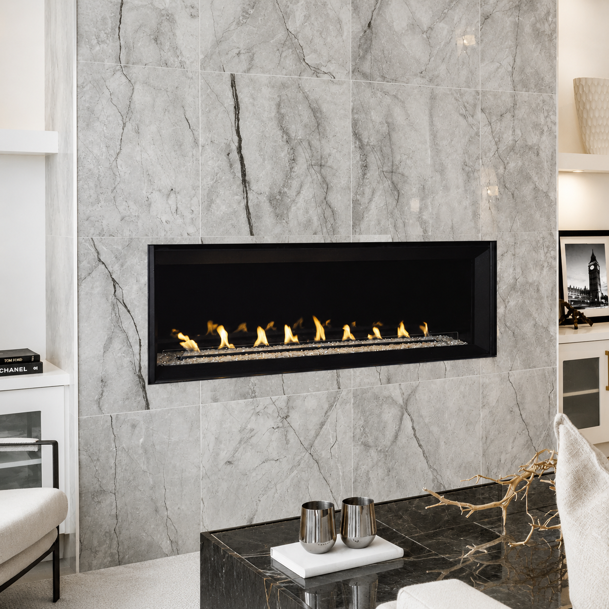 Superior VRL6048 48 Linear Vent Free Gas Fireplace With Electronic Ignition