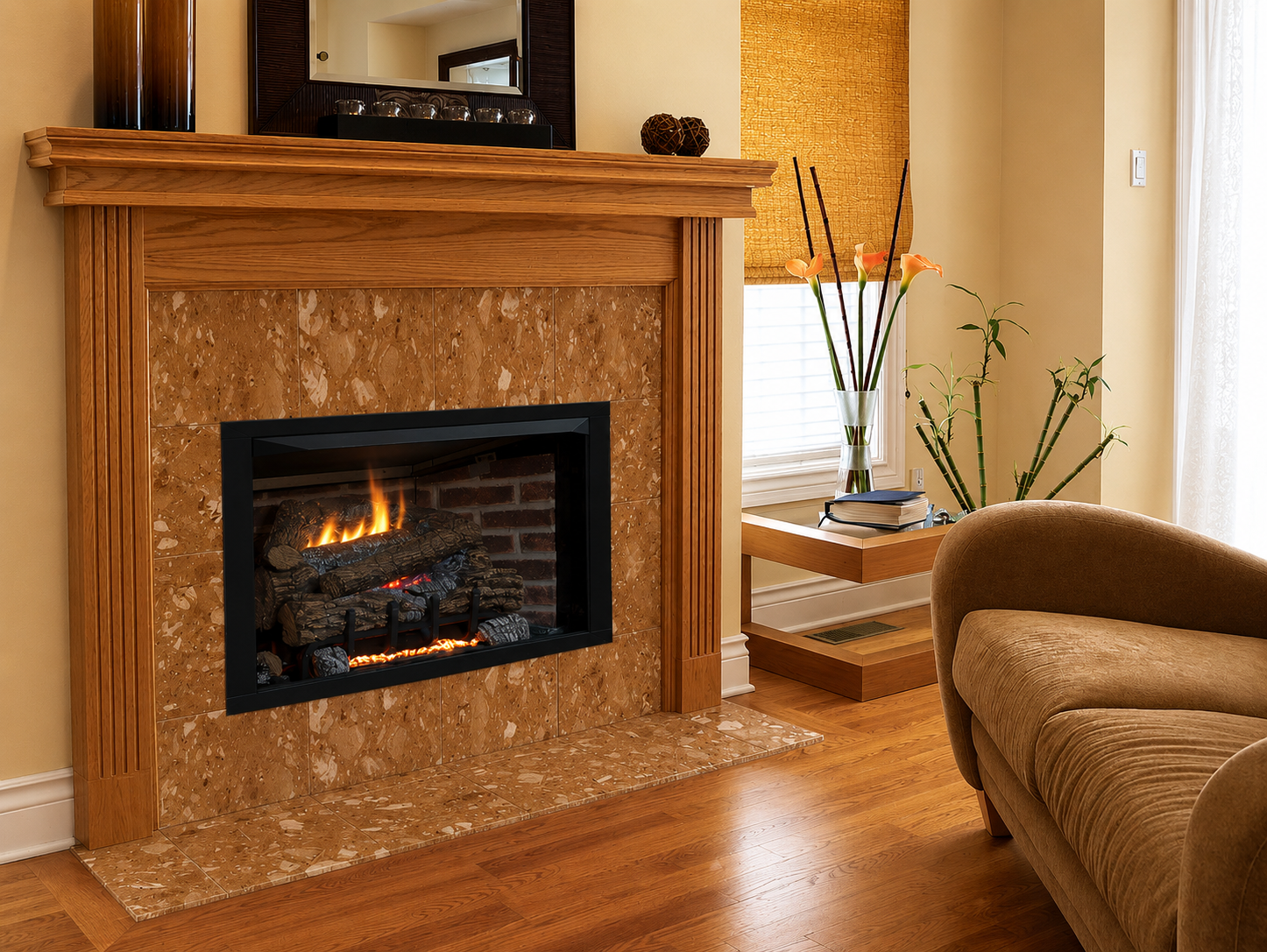 Superior VRT4036 36" Traditional Vent Free Gas Fireplace with Blower