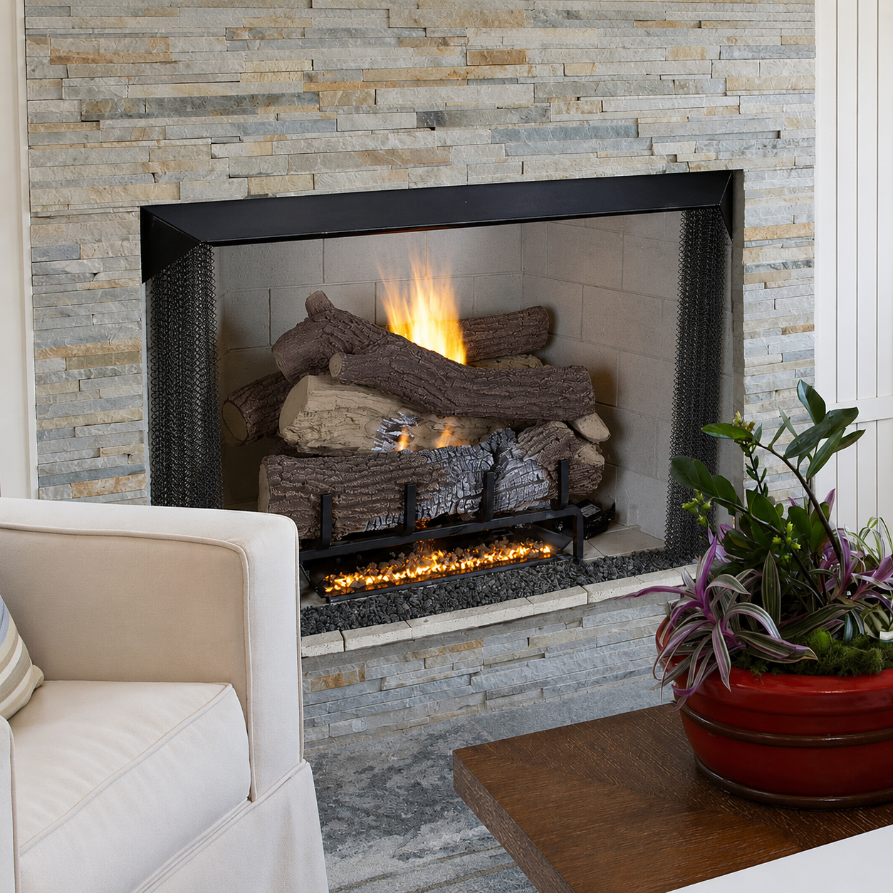 Superior VRT4542 42" Traditional Vent Free Firebox With Refractory Panels