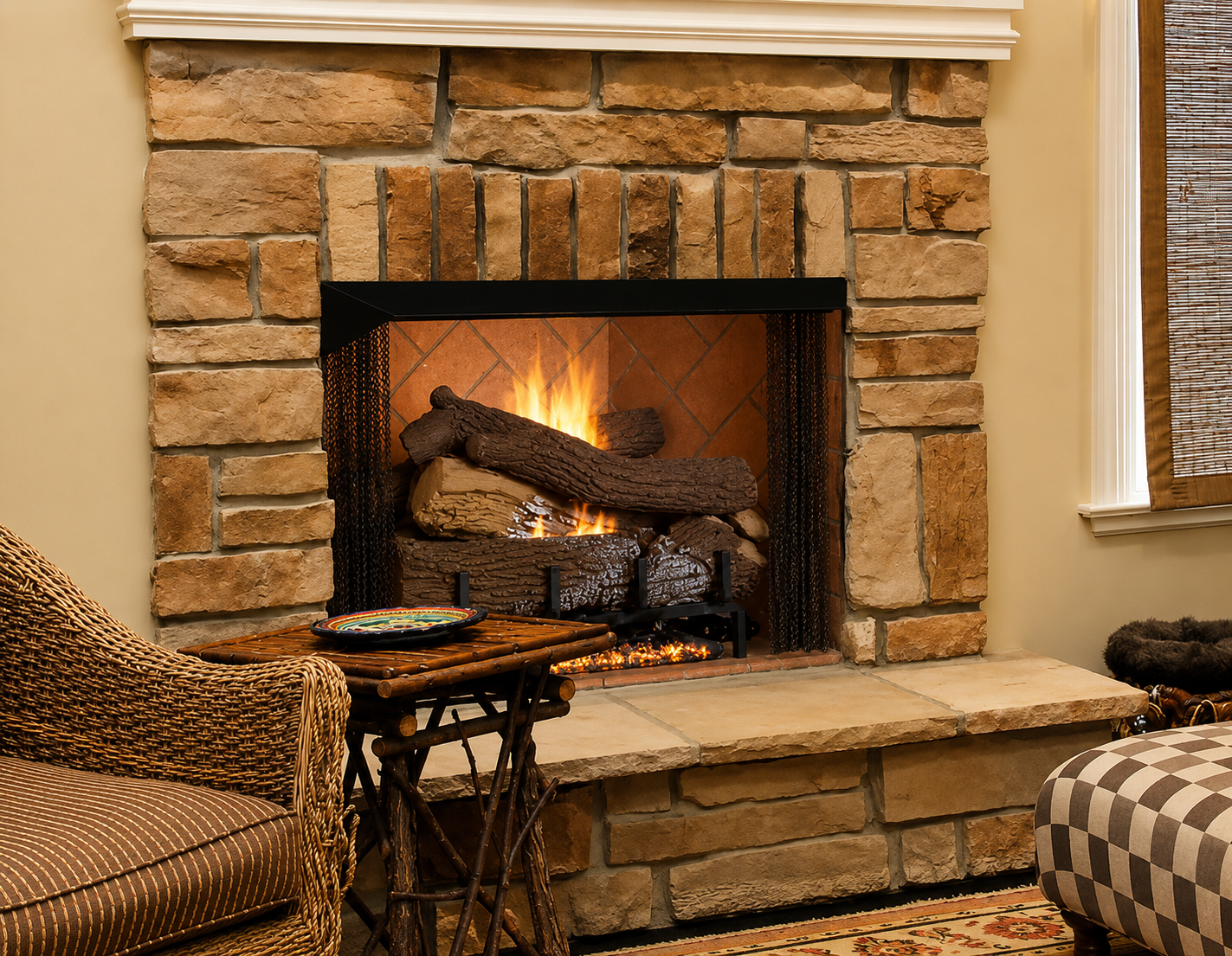 Superior VRT6050 50" Traditional Vent Free Masonry Gas Firebox