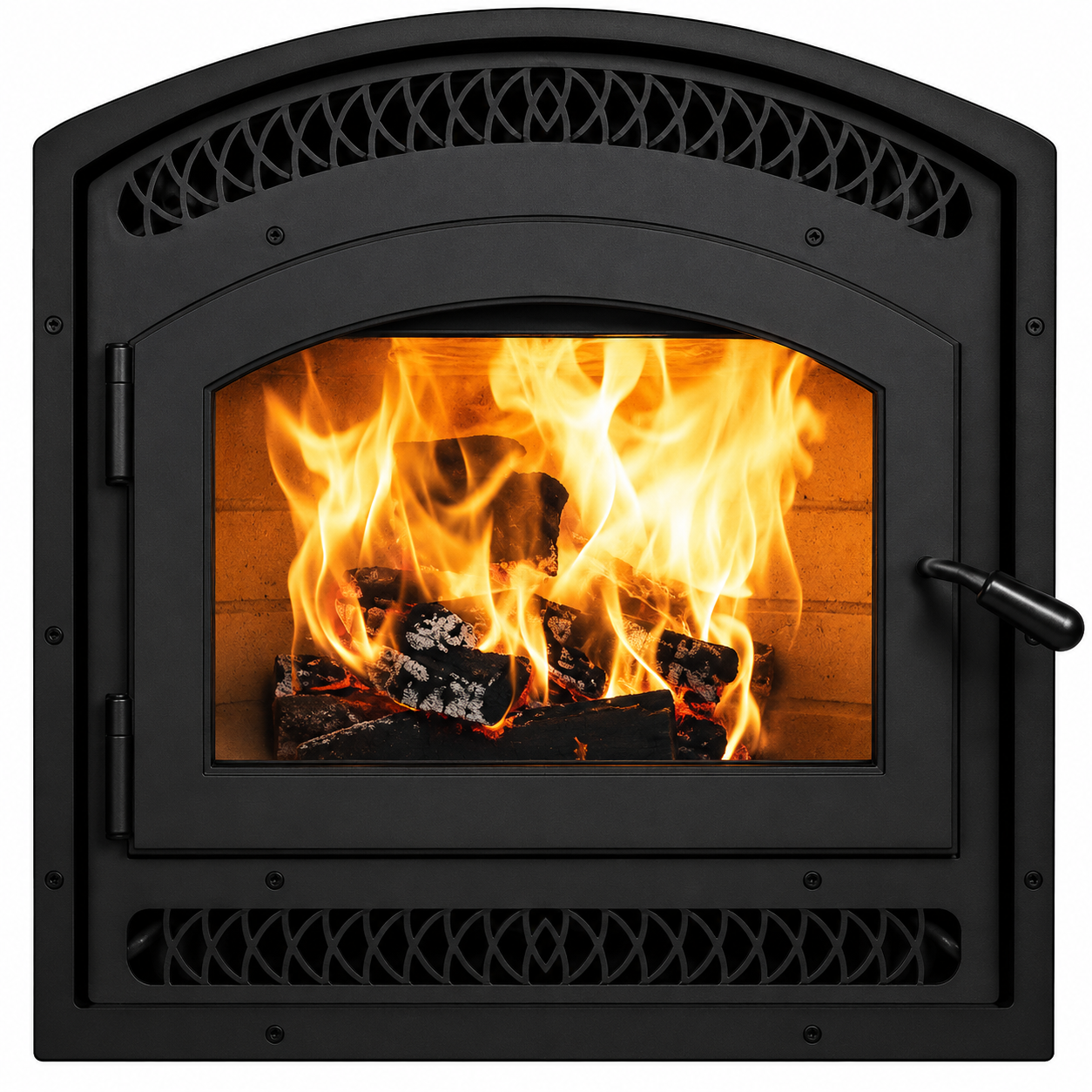 Superior WCT6920 22" EPA Certified High-Efficiency Wood Fireplace With White Stacked Refractory Panels