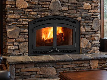 Superior WCT6940 31" EPA Certified High-Efficiency CAT Wood Fireplace With White Stacked Refractory Panels