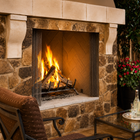 Superior WRE4536 36" Traditional Outdoor Wood Fireplace With Refractory Panels