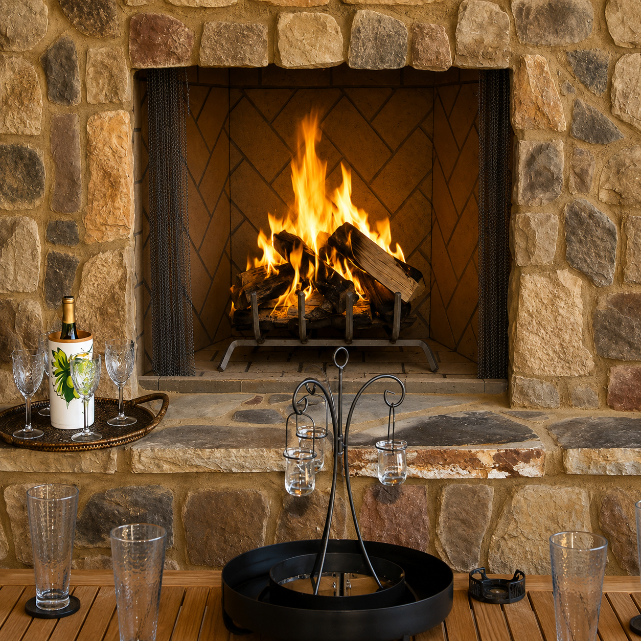 Superior WRE6042 42" Traditional Outdoor Vented Wood Fireplace