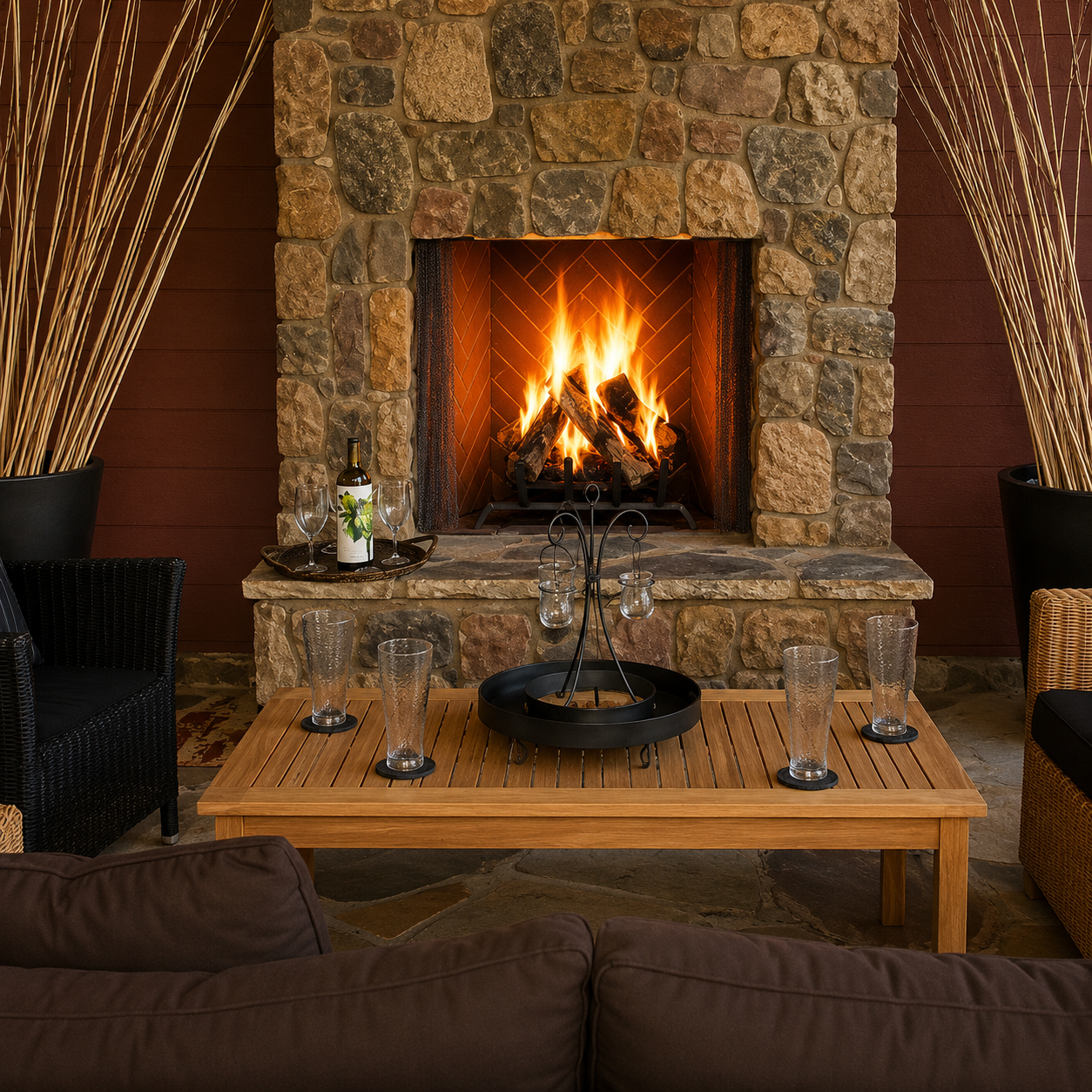 Superior WRE6042 42" Traditional Outdoor Vented Wood Fireplace