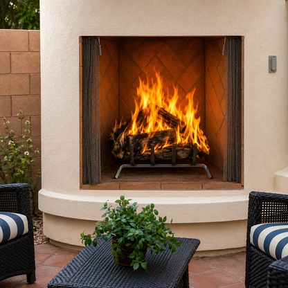 Superior WRE6042 42" Traditional Outdoor Vented Wood Fireplace