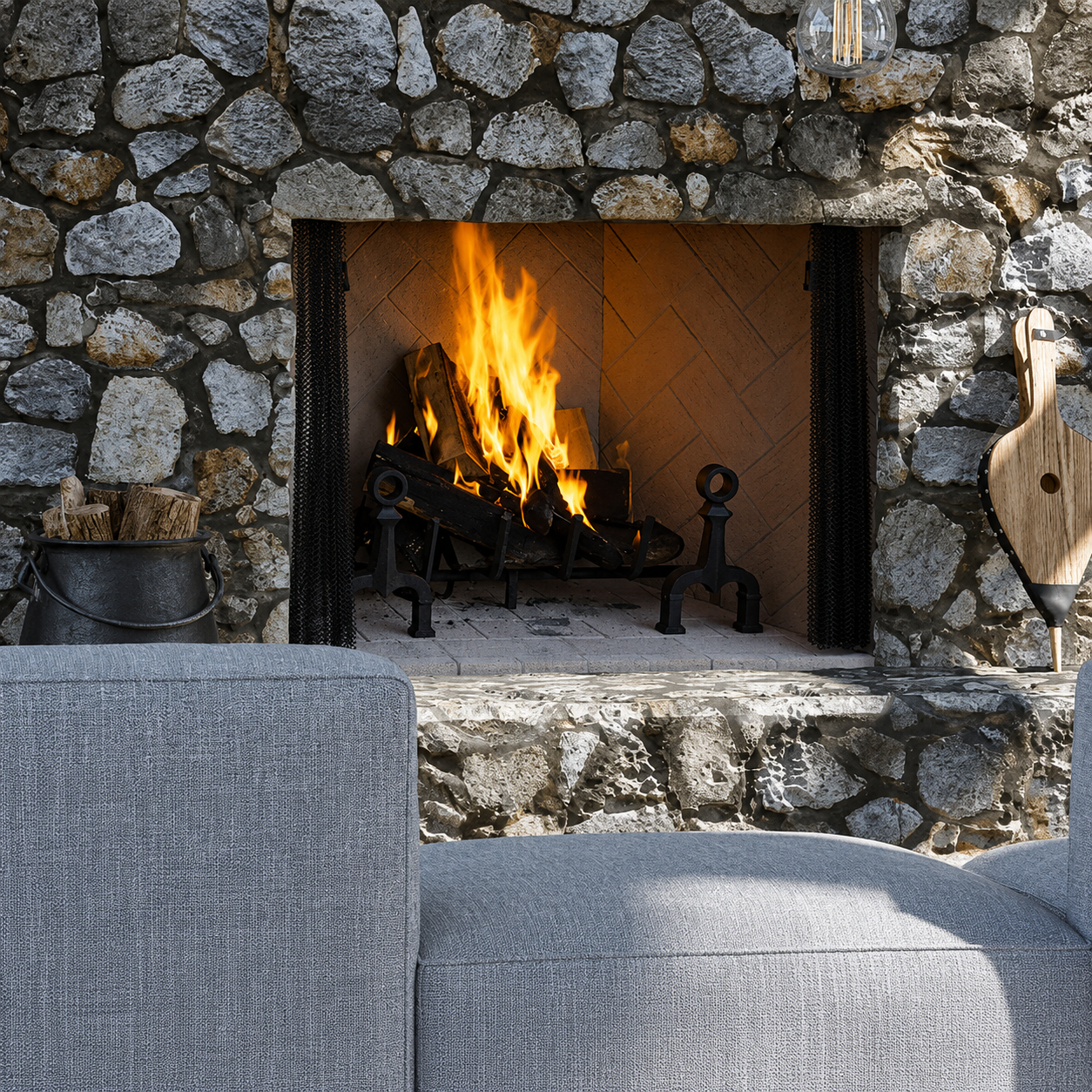 Superior WRT4550 50" Traditional Wood Fireplace With Refractory Panels