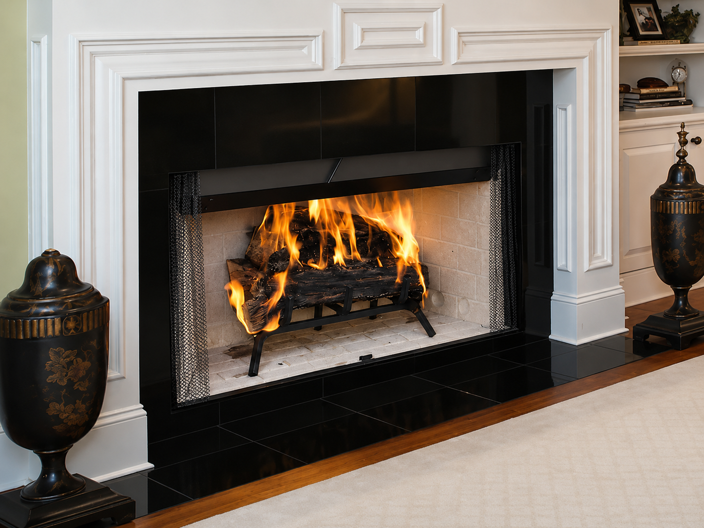 Superior WRT/WCT 3042 Traditional Wood Burning Fireplace With White Stacked Refractory Panels