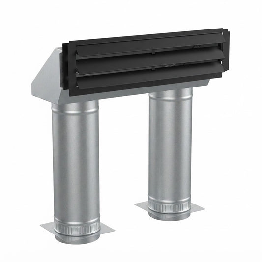 Ventis AC01389K Modern Hot Air Gravity Kit With Adjustable Pipes for HE275CF Wood Fireplace