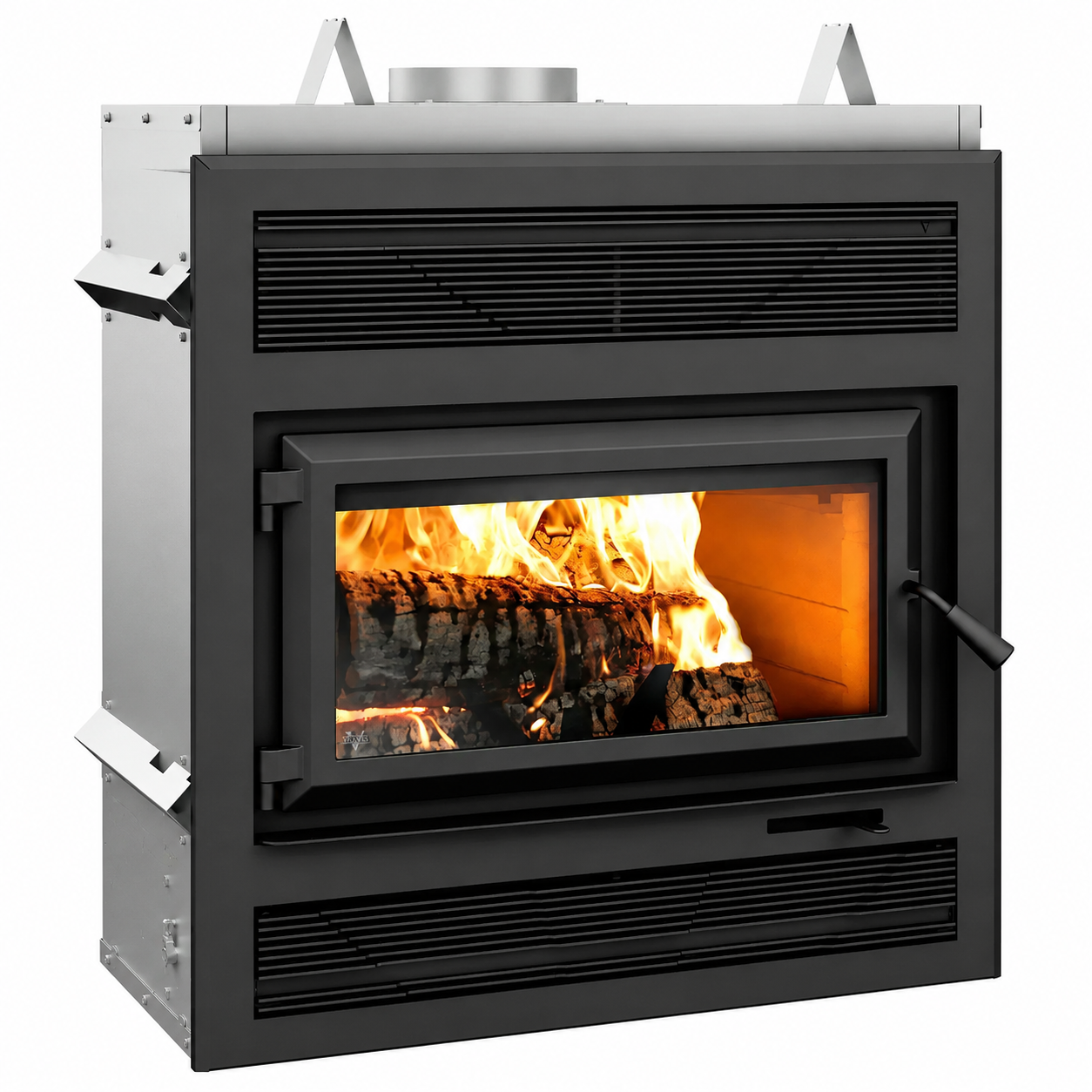 Ventis HE250R EPA Certified 37" Large Black High-Efficiency Wood Fireplace