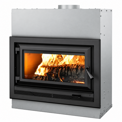 Ventis HE275CF EPA Certified 37" Large Black High-Efficiency Wood Fireplace
