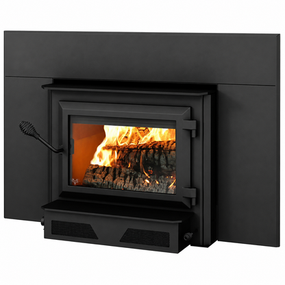 Ventis HEI240 EPA Certified 28" Black Large Wood Fireplace Insert (30% Tax Credit Qualified)