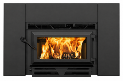 Ventis HEI90 EPA Certified 28" Black Small Wood Fireplace Insert (30% Tax Credit Qualified)
