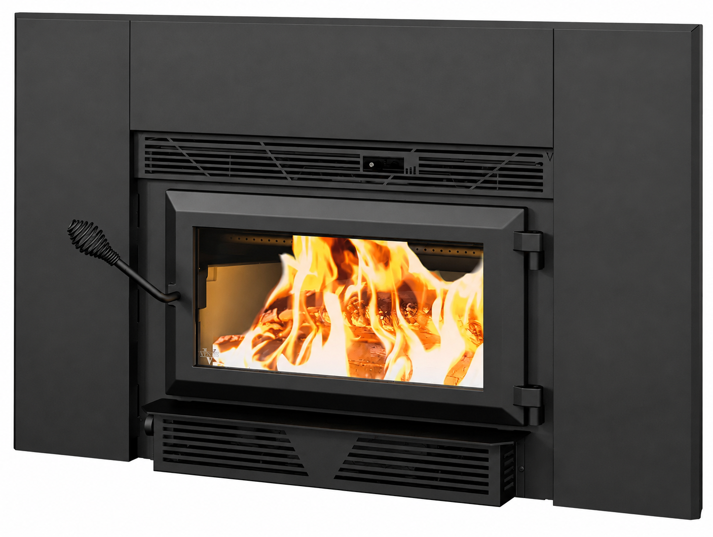 Ventis HEI90 EPA Certified 28" Black Small Wood Fireplace Insert (30% Tax Credit Qualified)