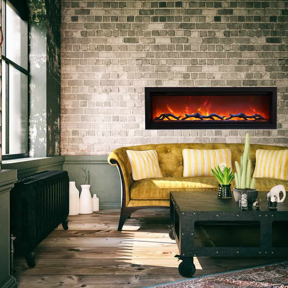 Amantii Symmetry Lumina Indoor Outdoor 50" Electric Fireplace