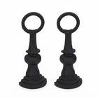 Napoleon ANIH Black Traditional Andirons (Set of 2)