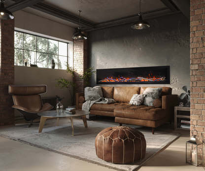 Amantii Symmetry Lumina Indoor Outdoor 50" Electric Fireplace
