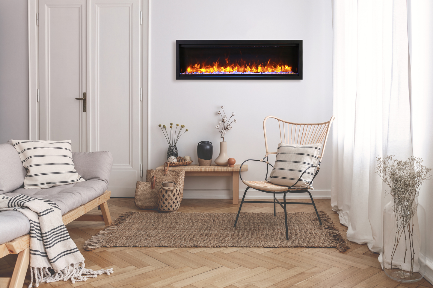 Amantii Symmetry Lumina Indoor Outdoor 50" Electric Fireplace